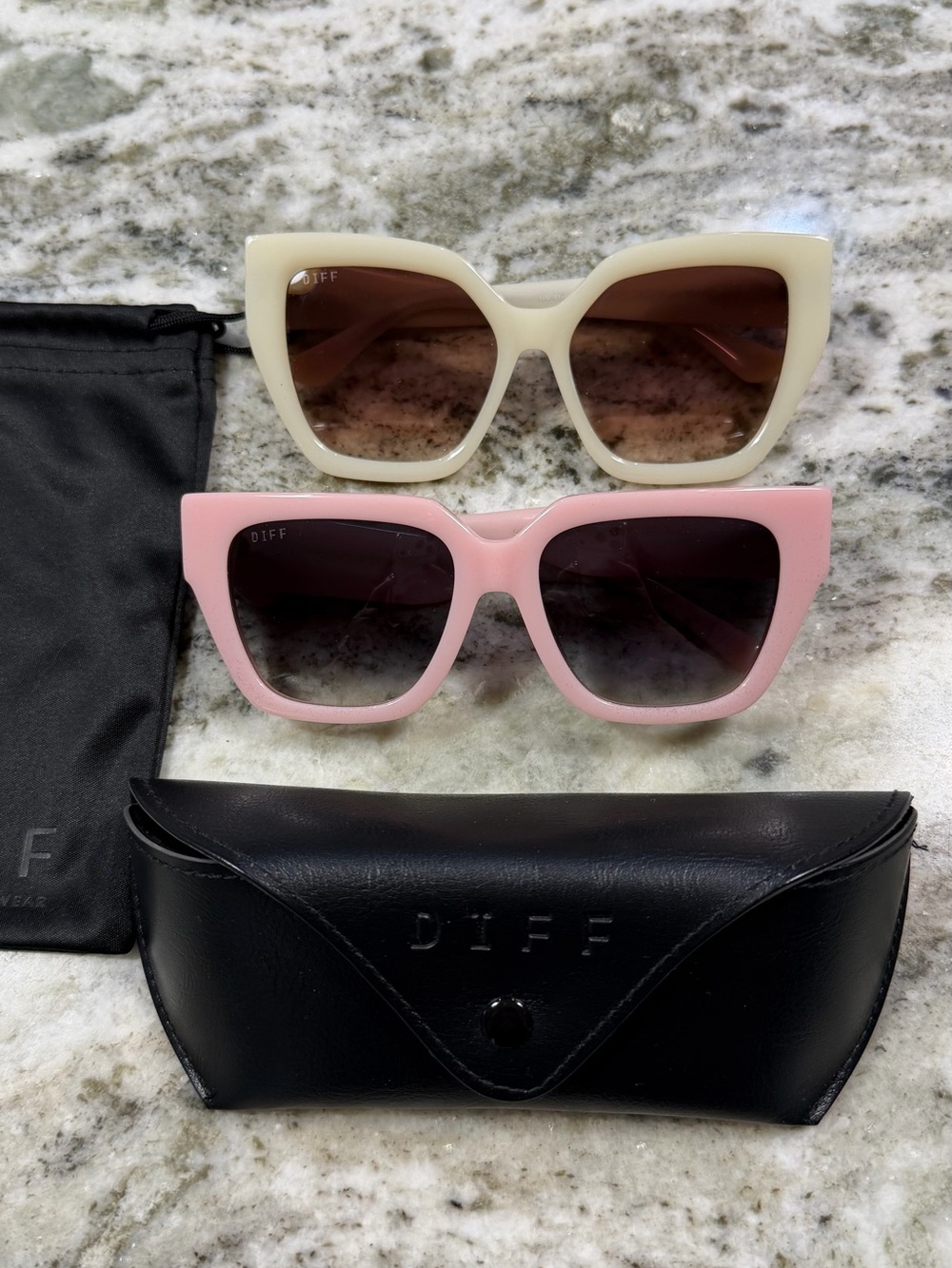 Diff Eyewear Cat-Eye Sunglasses Bundle of Two